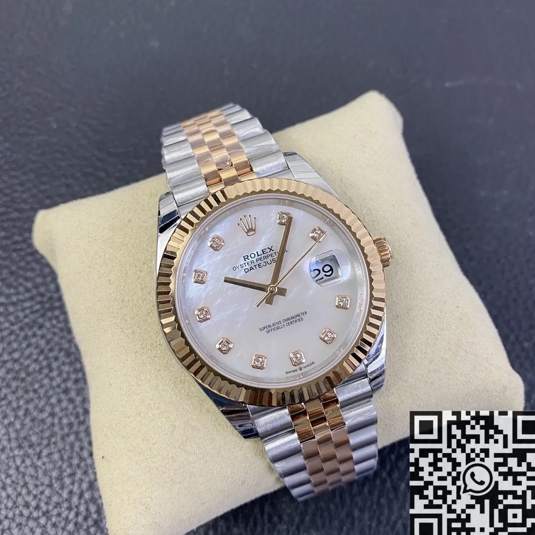 Bold Rolex Datejust M126331-0014 Mother-of-Pearl Diamonds Size 41mm EW Factory 2756