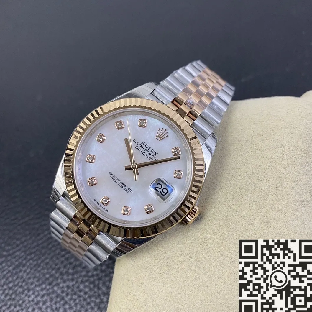 Bold Rolex Datejust M126331-0014 Mother-of-Pearl Diamonds Size 41mm EW Factory 2756