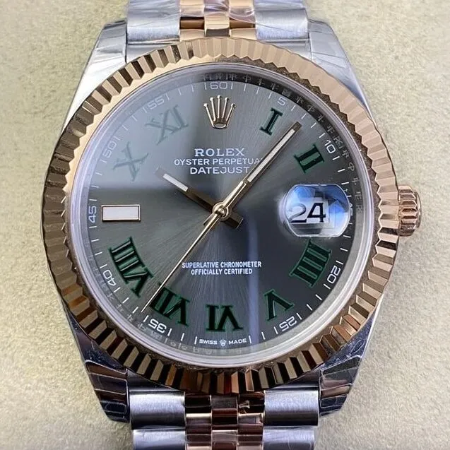 Comfortable Rolex Datejust M126331-0016 Rose Gold Watch Size 41mm EW Factory 2757
