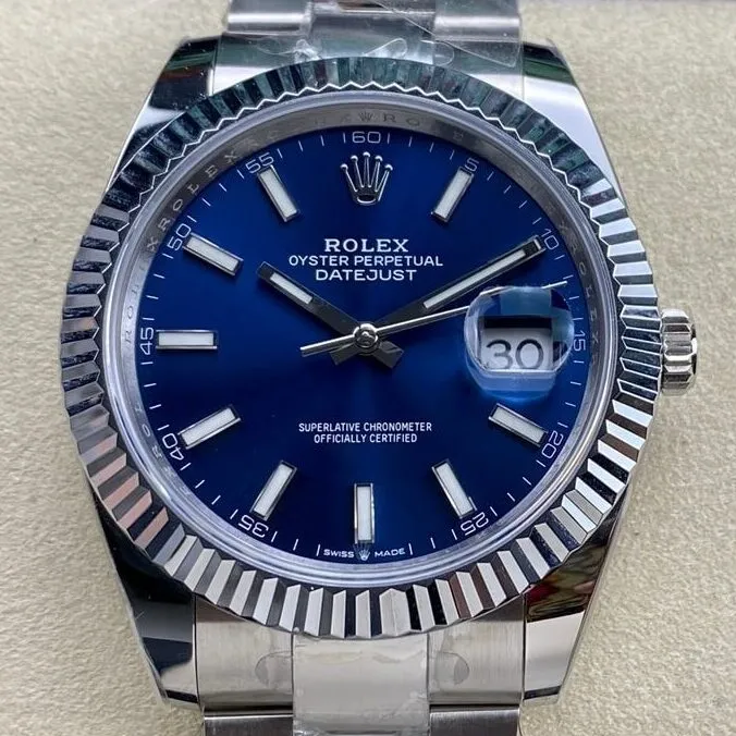 Rolex Datejust M126334-0001 Blue Watch Size 41mm ARF Factory Breathable 2114