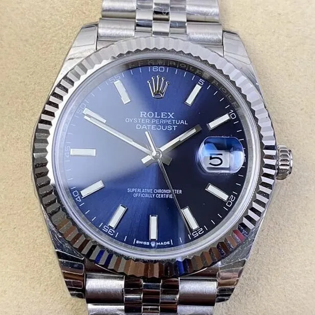 Rolex Datejust M126334-0002 Blue Dial Size 41mm Watch EW Factory RelaxedFit 2759