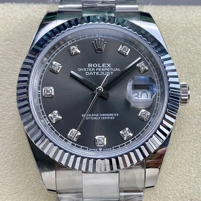 Rolex Datejust M126334-0005 Silver Gray Watch Size 41mm ARF Factory ComfortFit 2120