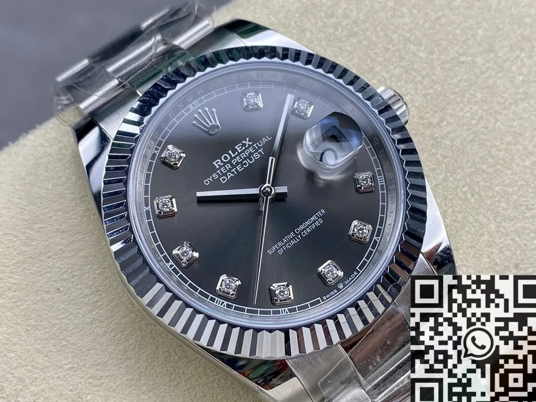 Rolex Datejust M126334-0005 Silver Gray Watch Size 41mm ARF Factory ComfortFit 2120