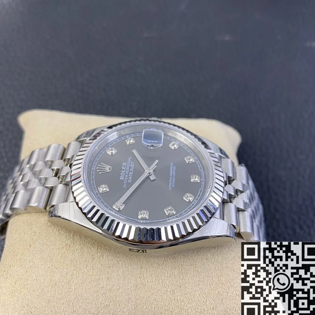 Rolex Datejust M126334-0006 Gray Dial Size 41mm Watch EW Factory Sleek 2762