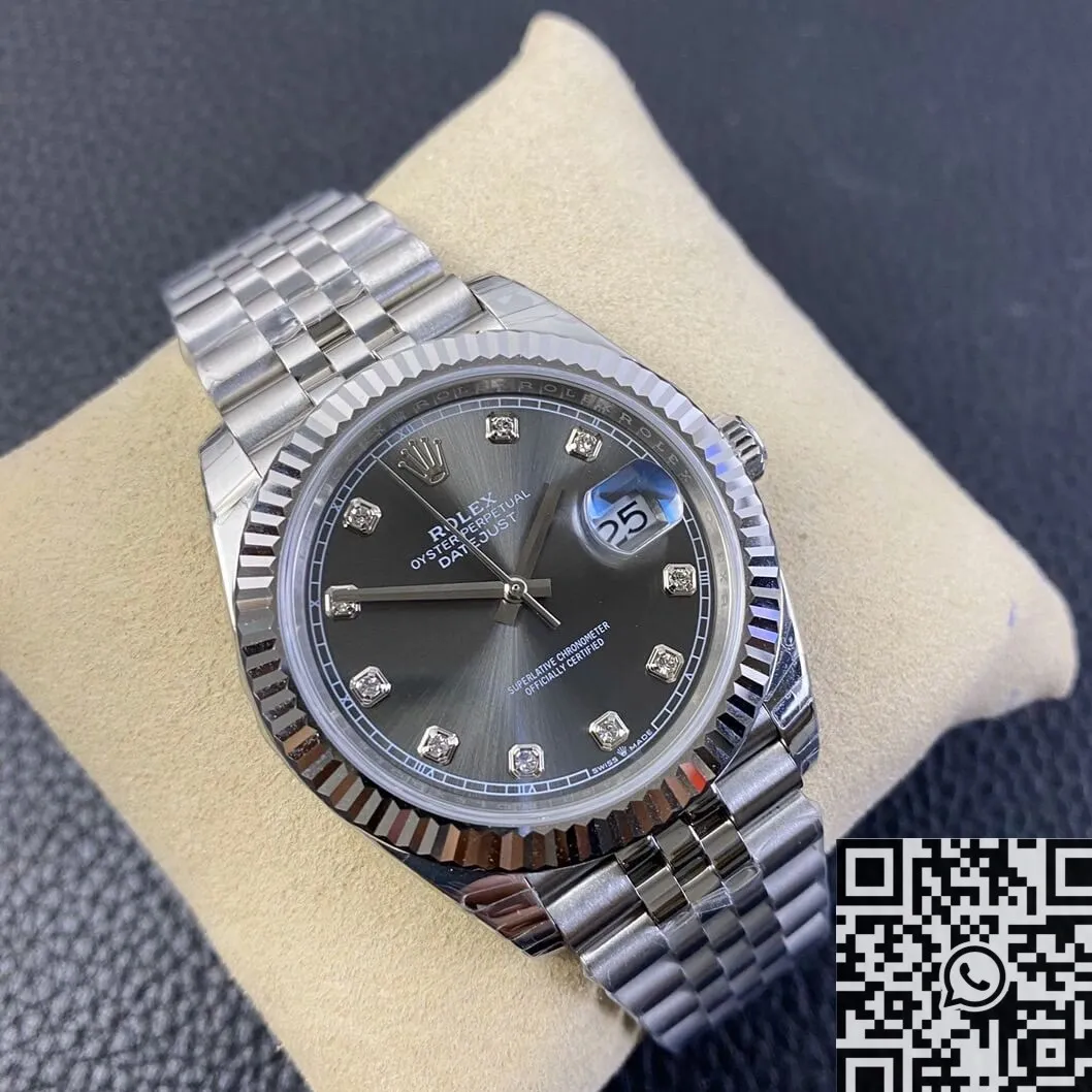 Rolex Datejust M126334-0006 Gray Dial Size 41mm Watch EW Factory Sleek 2762