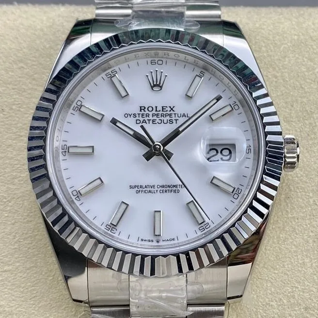 Rolex Datejust M126334-0009 White Watch Size 41mm ARF Factory HighQuality 2124