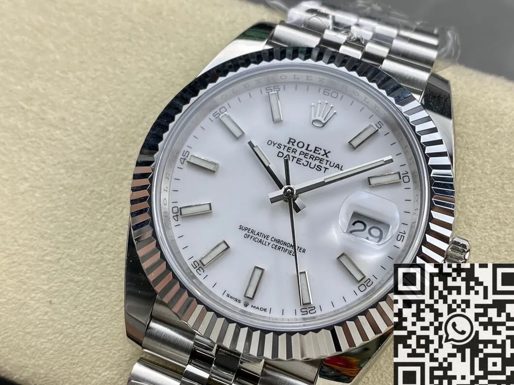 TechFriendly Rolex Datejust M126334-0010 White Watch Size 41mm ARF Factory 2125