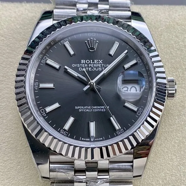 OnTrend Rolex Datejust M126334-0014 Dark Rhodium White Watch Size 41mm ARF Factory 2117