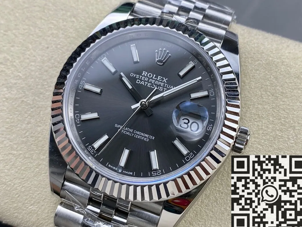 OnTrend Rolex Datejust M126334-0014 Dark Rhodium White Watch Size 41mm ARF Factory 2117