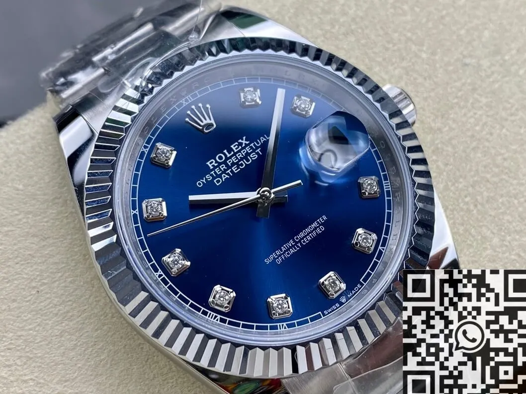 Soft Rolex Datejust M126334-0015 Blue Diamond Watch Size 41mm ARF Factory 2118