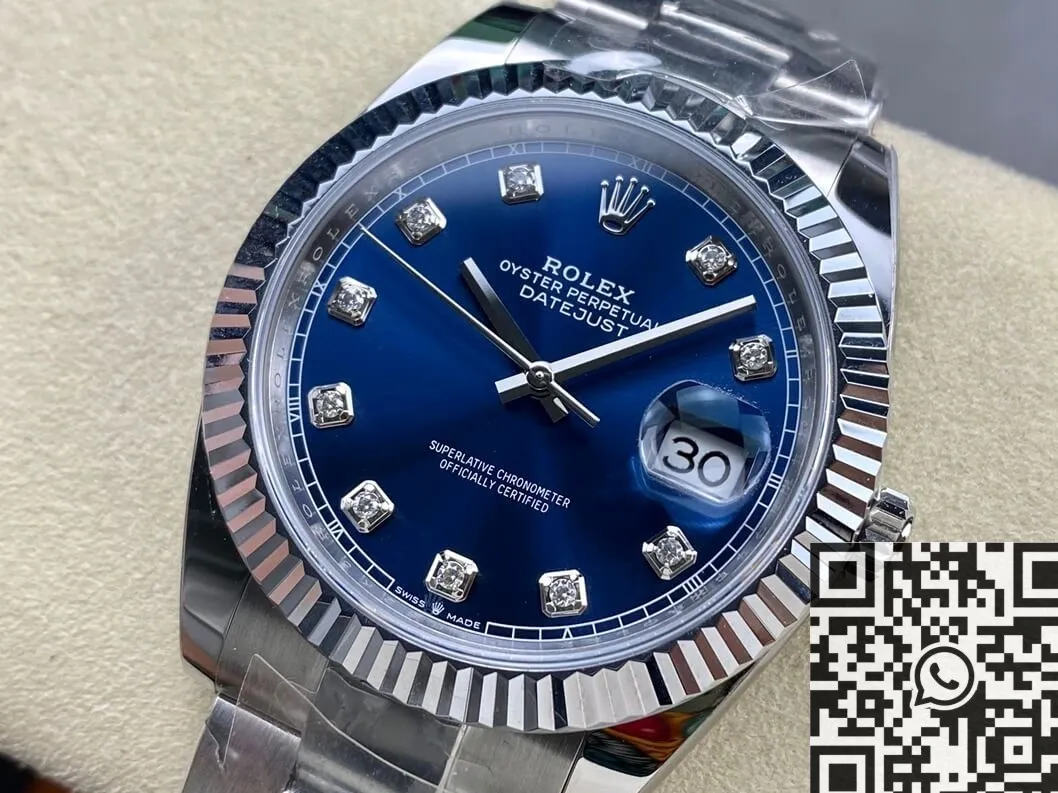Soft Rolex Datejust M126334-0015 Blue Diamond Watch Size 41mm ARF Factory 2118