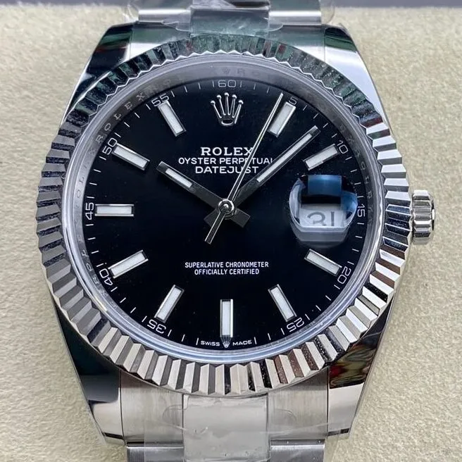 Lightweight Rolex Datejust M126334-0017 Black Watch Size 41mm ARF Factory 2128