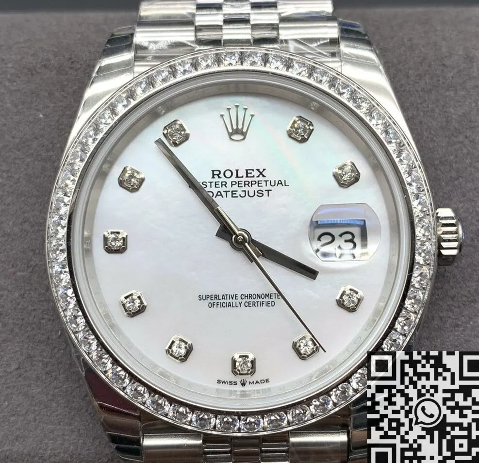BestValue Rolex Datejust M126334-0020 Diamond Bezel Size 41mm Watch EW Factory 2764
