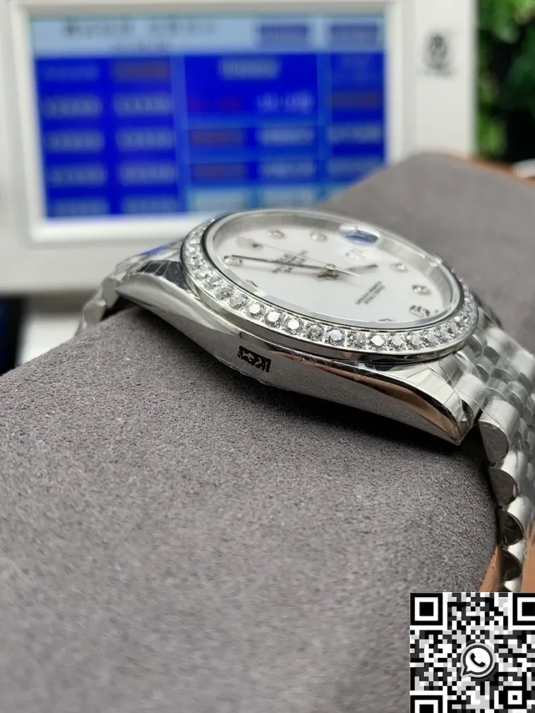 BestValue Rolex Datejust M126334-0020 Diamond Bezel Size 41mm Watch EW Factory 2764