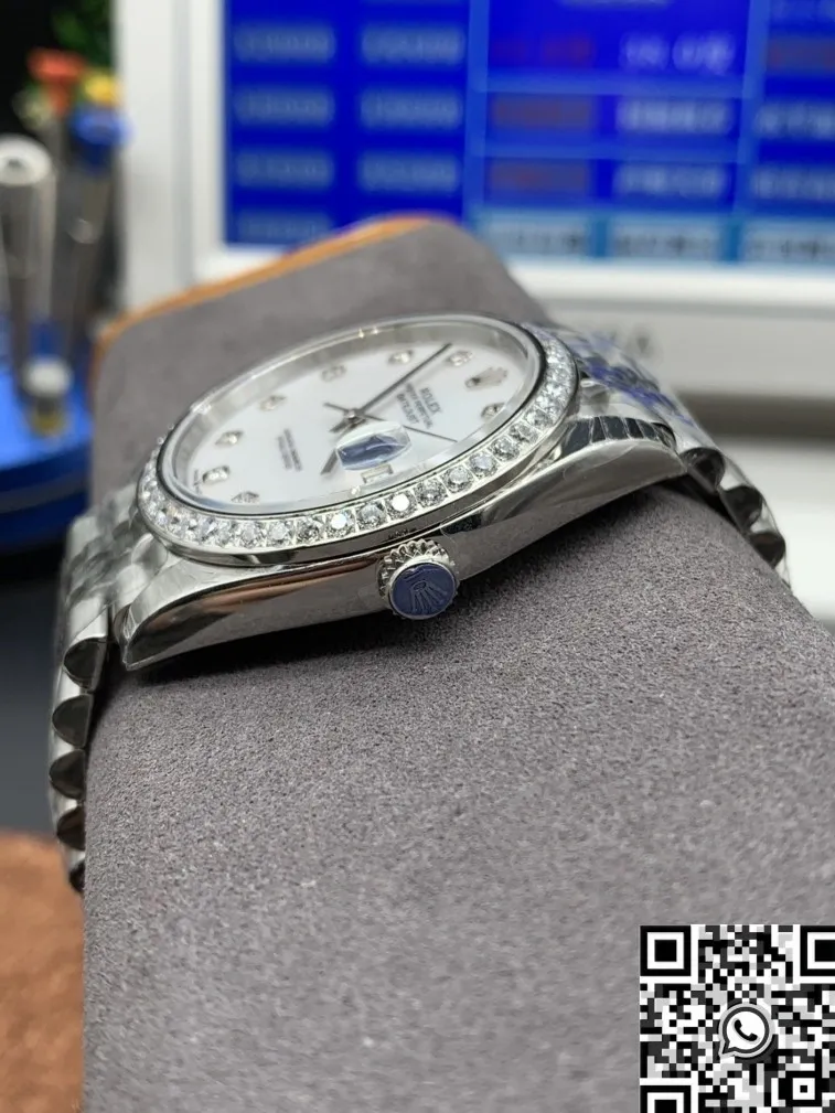 BestValue Rolex Datejust M126334-0020 Diamond Bezel Size 41mm Watch EW Factory 2764