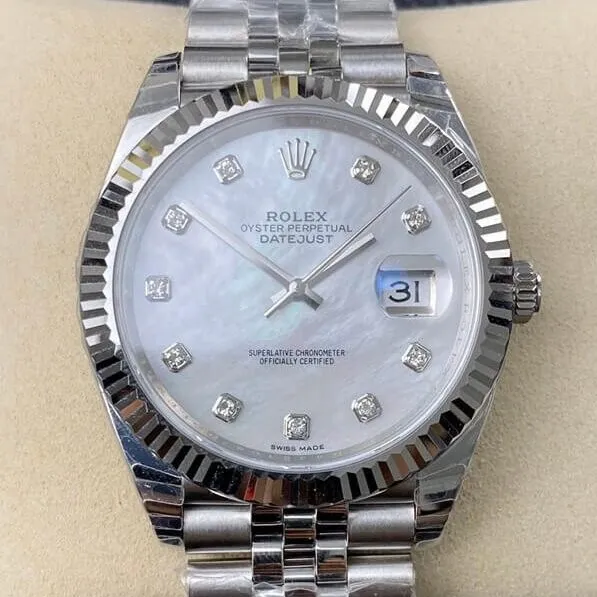 Rolex Datejust M126334-0020 Mother Of Pearl Dial Size 41mm Watch EW Factory ZipUp 2765