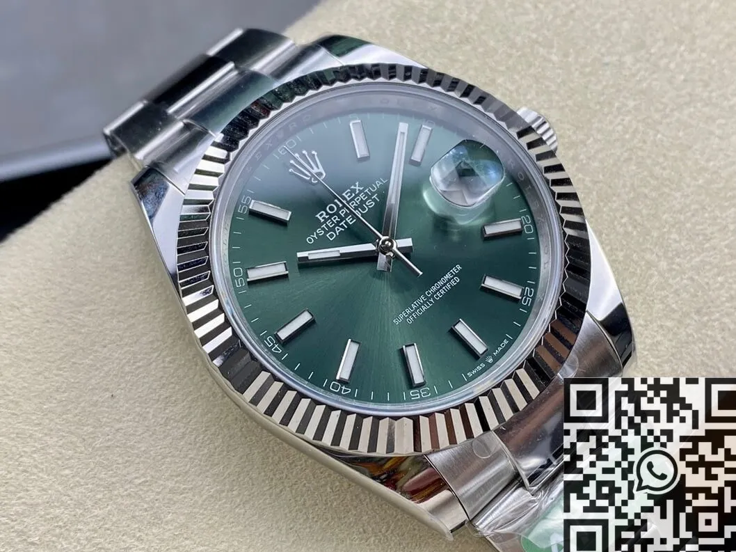 ModernLook Rolex Datejust M126334-0027 Mint Green Watch Size 41mm ARF Factory 2133