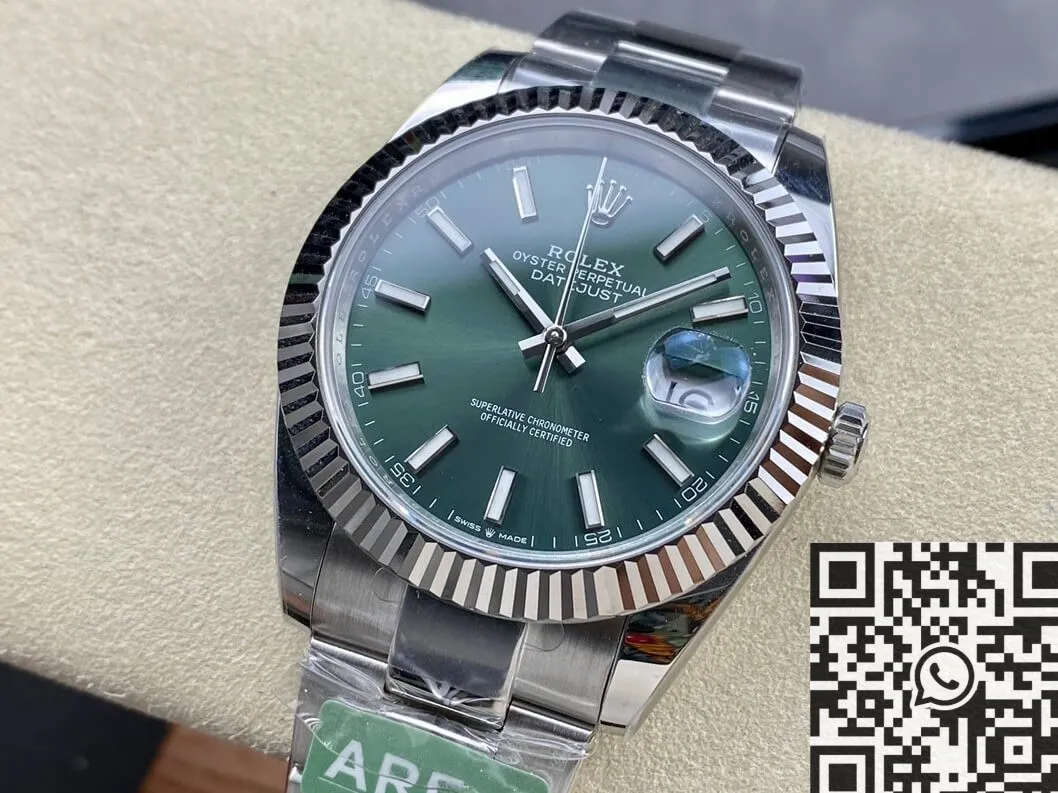ModernLook Rolex Datejust M126334-0027 Mint Green Watch Size 41mm ARF Factory 2133