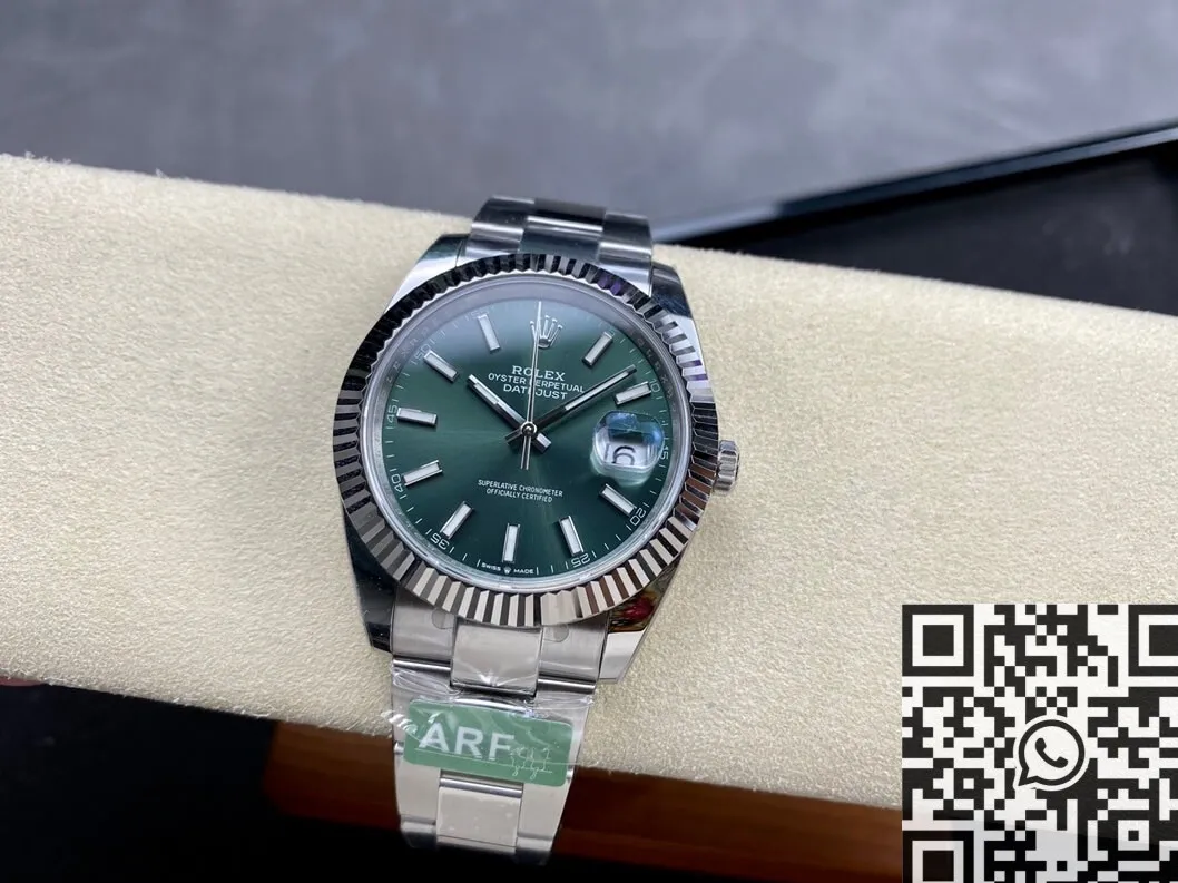 ModernLook Rolex Datejust M126334-0027 Mint Green Watch Size 41mm ARF Factory 2133