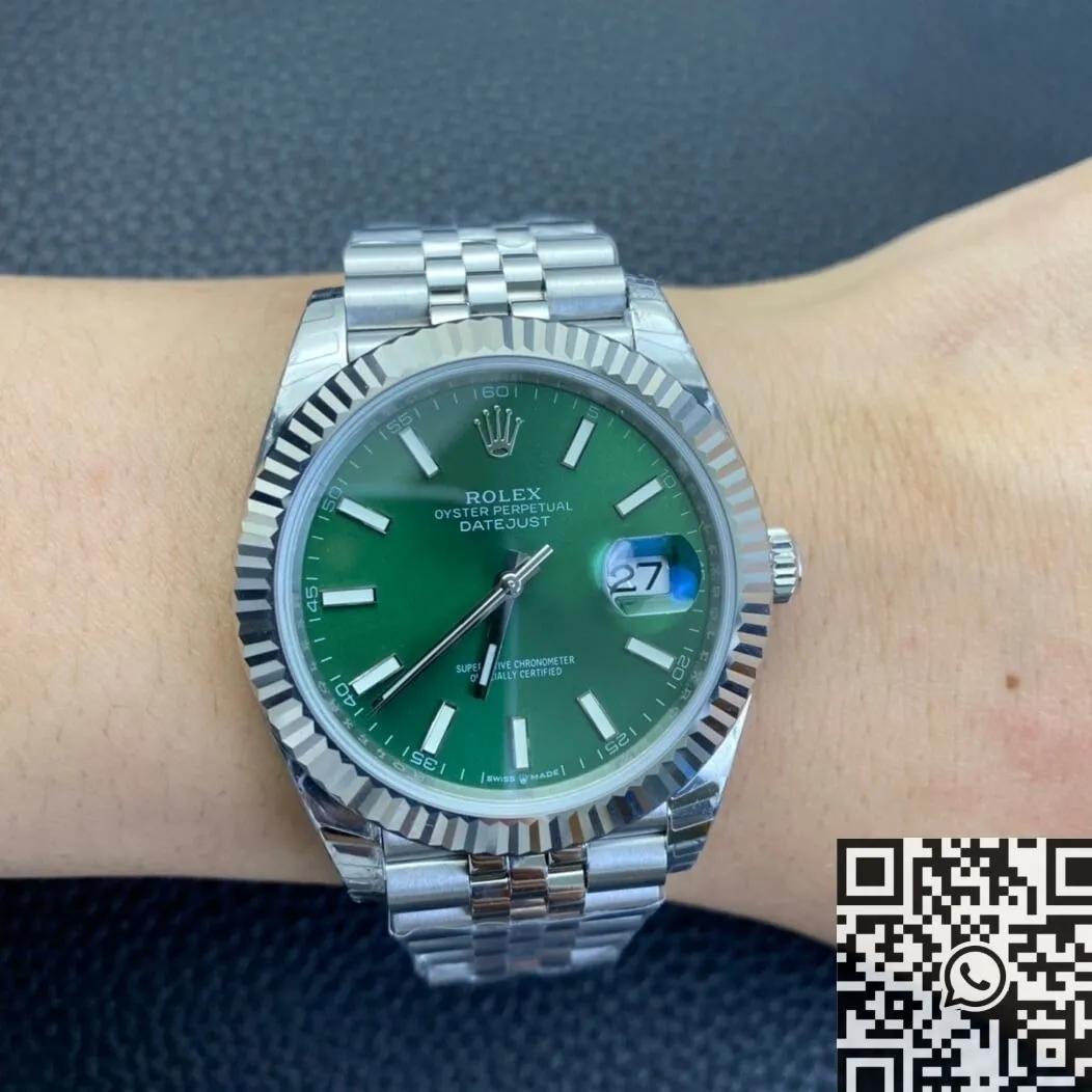 Rolex Datejust M126334-0028 Mint Green Dial Size 41mm Watch EW Factory DailyWear 2769
