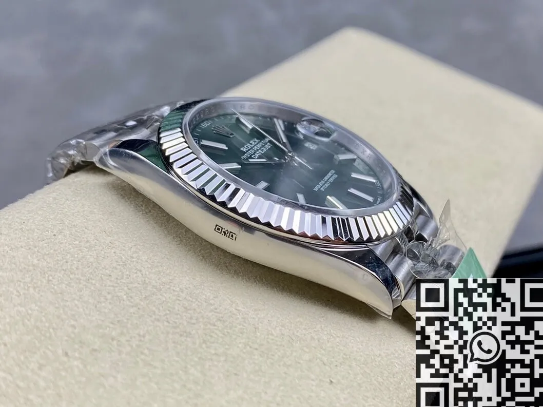 Flexible Rolex Datejust M126334-0028 Mint Green Watch Size 41mm ARF Factory 2136