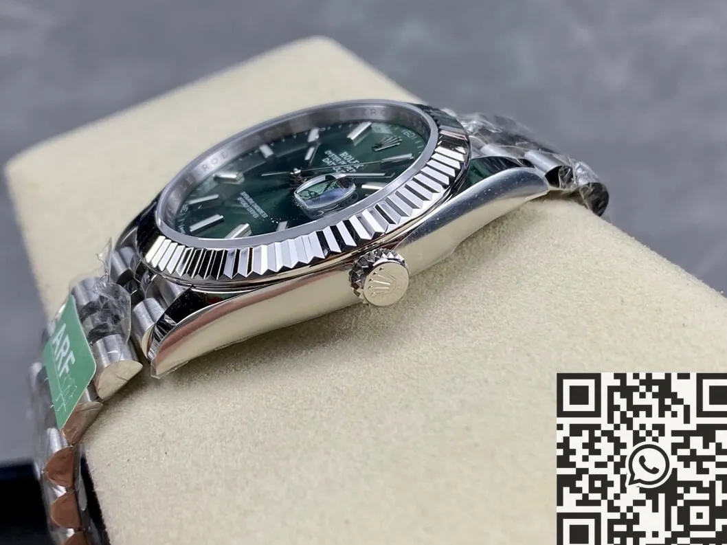 Flexible Rolex Datejust M126334-0028 Mint Green Watch Size 41mm ARF Factory 2136