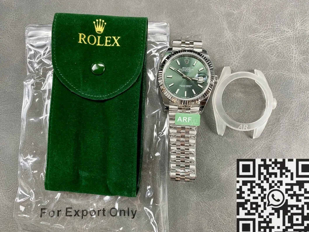 Flexible Rolex Datejust M126334-0028 Mint Green Watch Size 41mm ARF Factory 2136