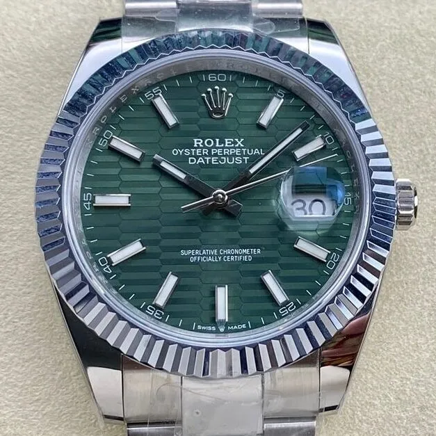 Rolex Datejust M126334-0029 Mint Green Watch Size 41mm ARF Factory SmartChoice 2137