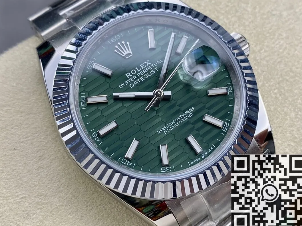 Rolex Datejust M126334-0029 Mint Green Watch Size 41mm ARF Factory SmartChoice 2137