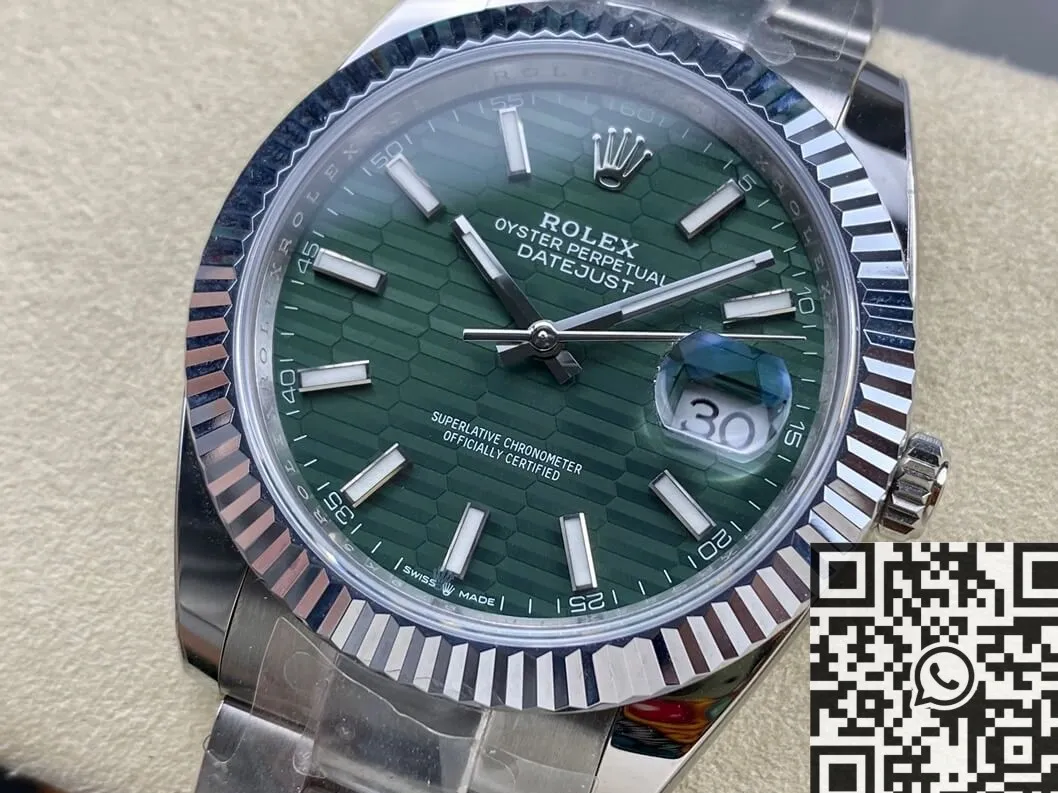 Rolex Datejust M126334-0029 Mint Green Watch Size 41mm ARF Factory SmartChoice 2137