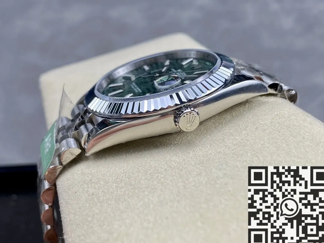 Upgraded Rolex Datejust M126334-0030 Mint Green Watch Size 41mm ARF Factory 2138