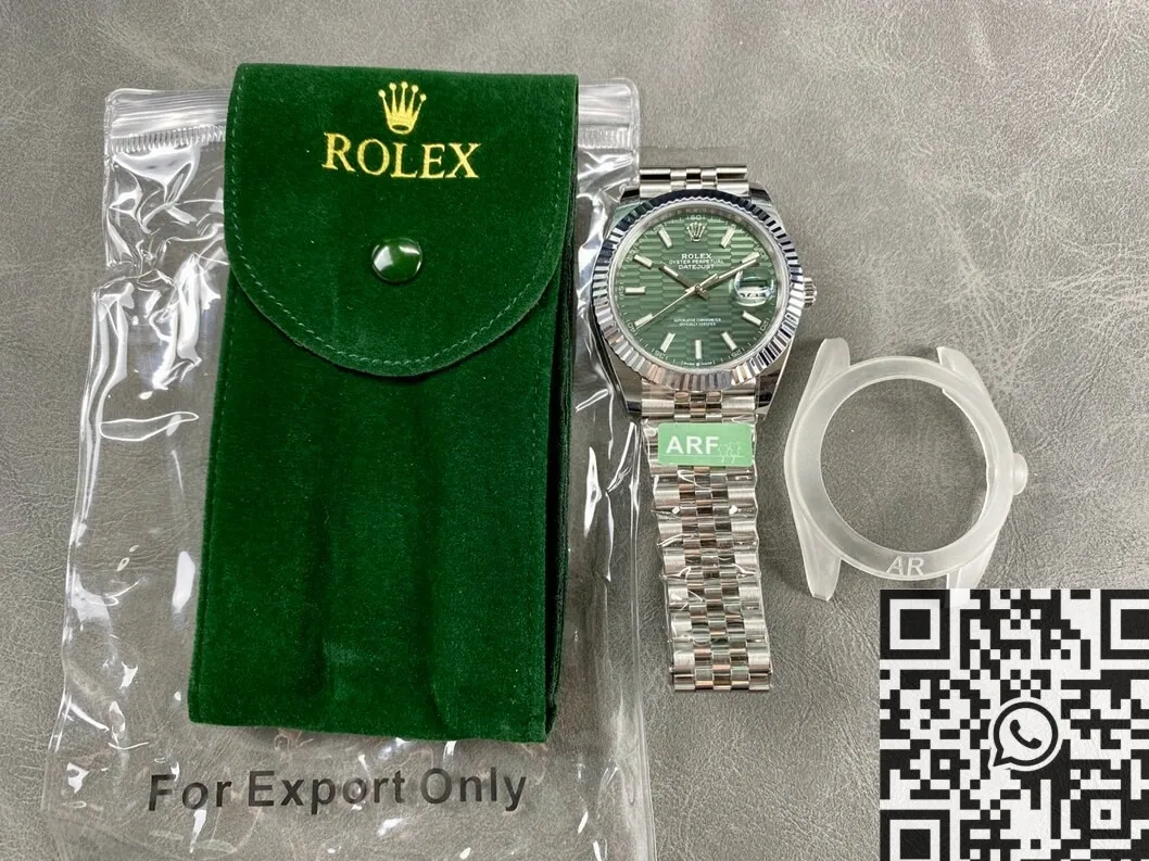Upgraded Rolex Datejust M126334-0030 Mint Green Watch Size 41mm ARF Factory 2138