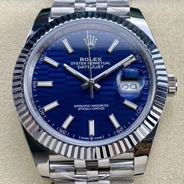 Rolex Datejust M126334-0032 Water Ripple Blue Watch Size 41mm ARF Factory TopPick 2140