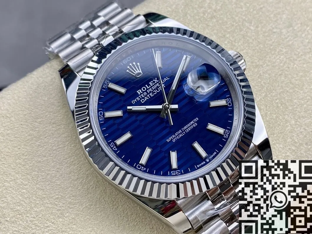 Rolex Datejust M126334-0032 Water Ripple Blue Watch Size 41mm ARF Factory TopPick 2140