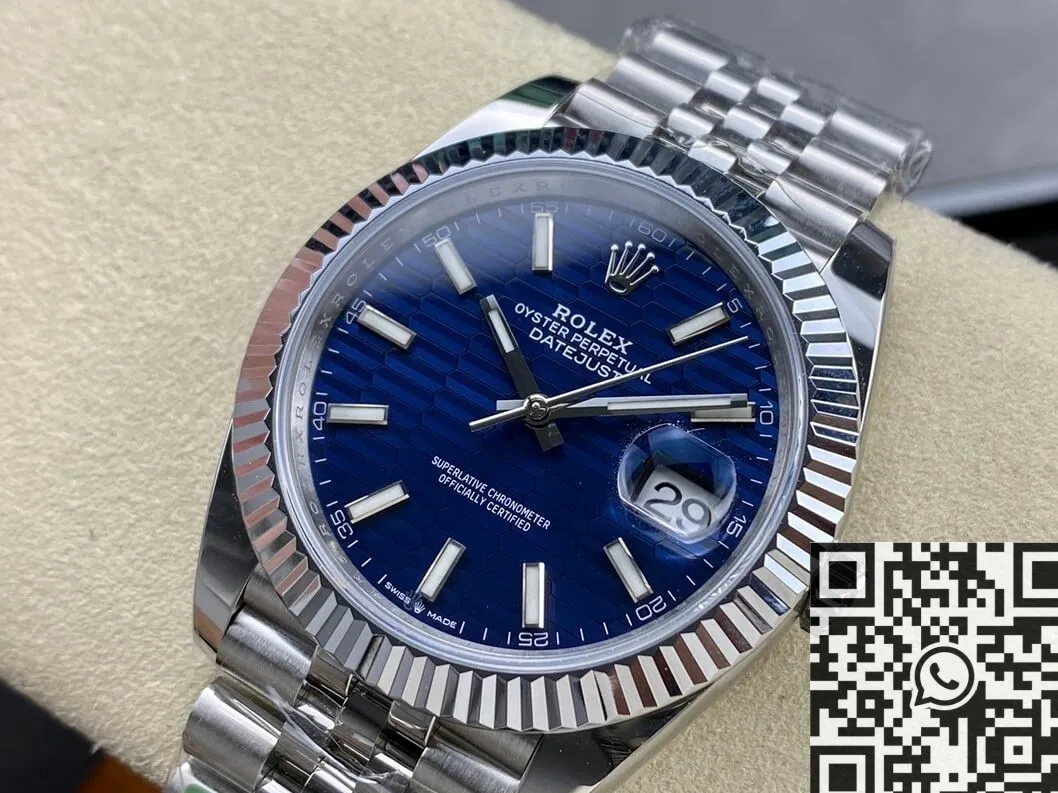 Rolex Datejust M126334-0032 Water Ripple Blue Watch Size 41mm ARF Factory TopPick 2140