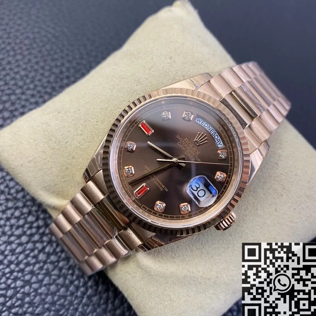 Affordable Rolex Day Date 118235 Rose Gold Watches Size 36mm EW Factory 2768