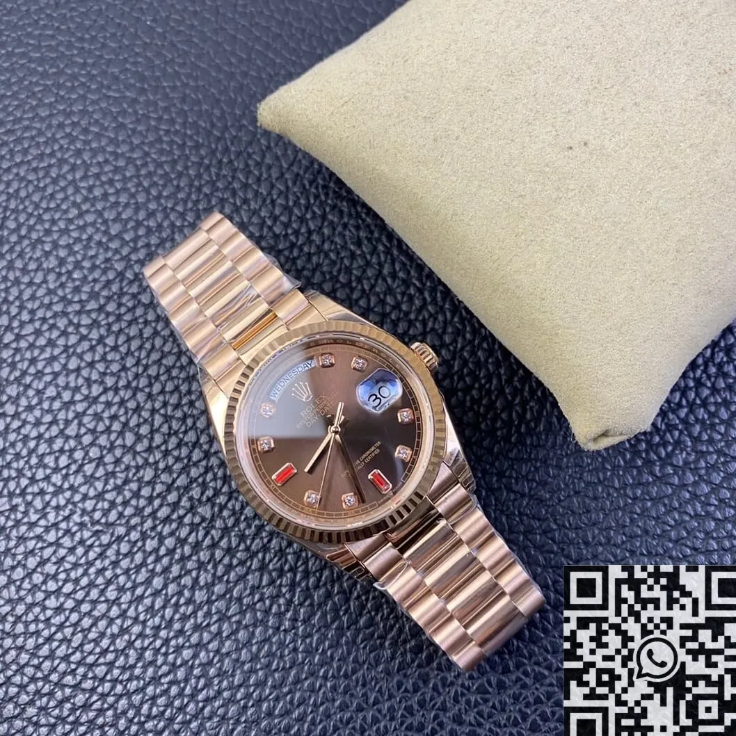 Affordable Rolex Day Date 118235 Rose Gold Watches Size 36mm EW Factory 2768