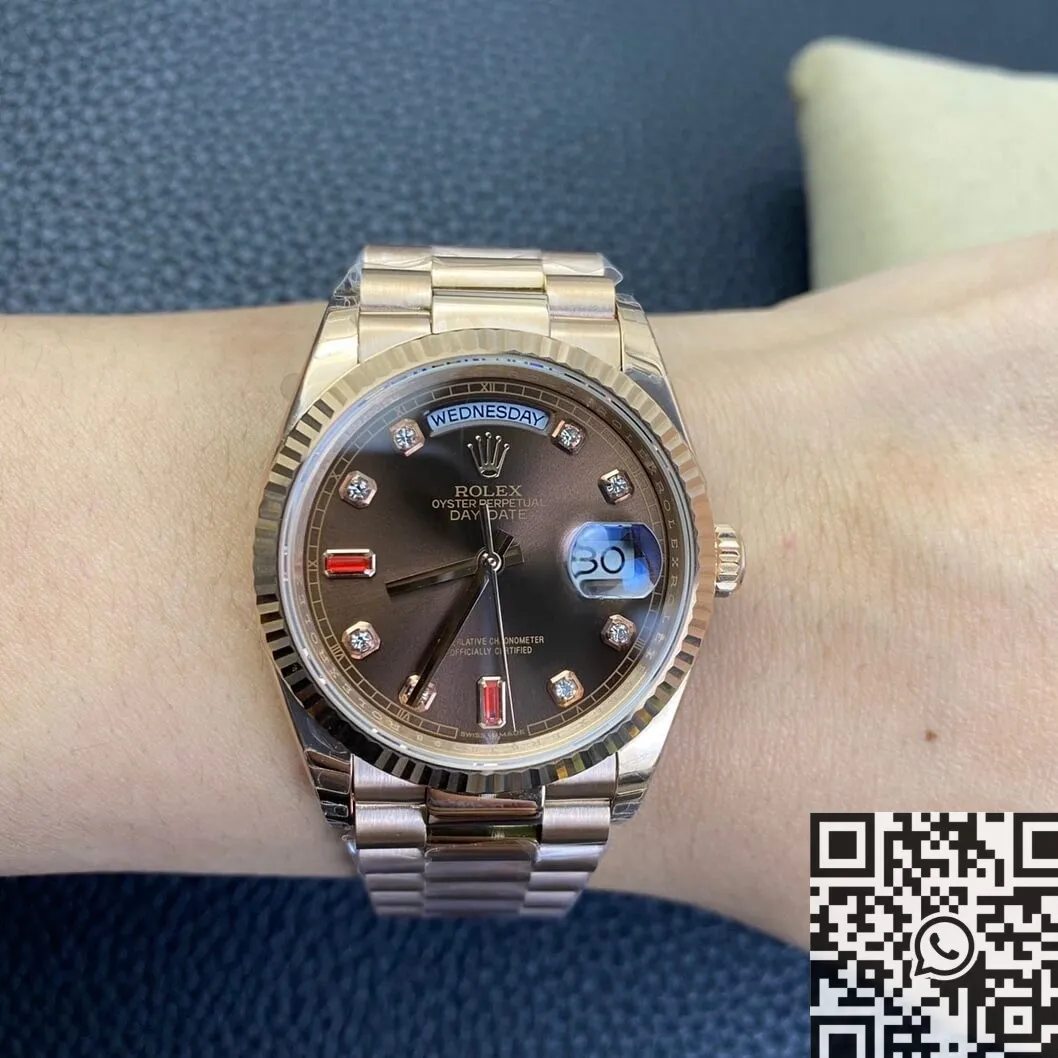 Affordable Rolex Day Date 118235 Rose Gold Watches Size 36mm EW Factory 2768