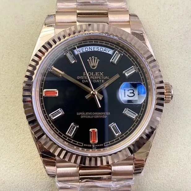 SunProtective Rolex Day Date 218235-83215 Rose Gold Watches Size 40mm EW Factory 2772