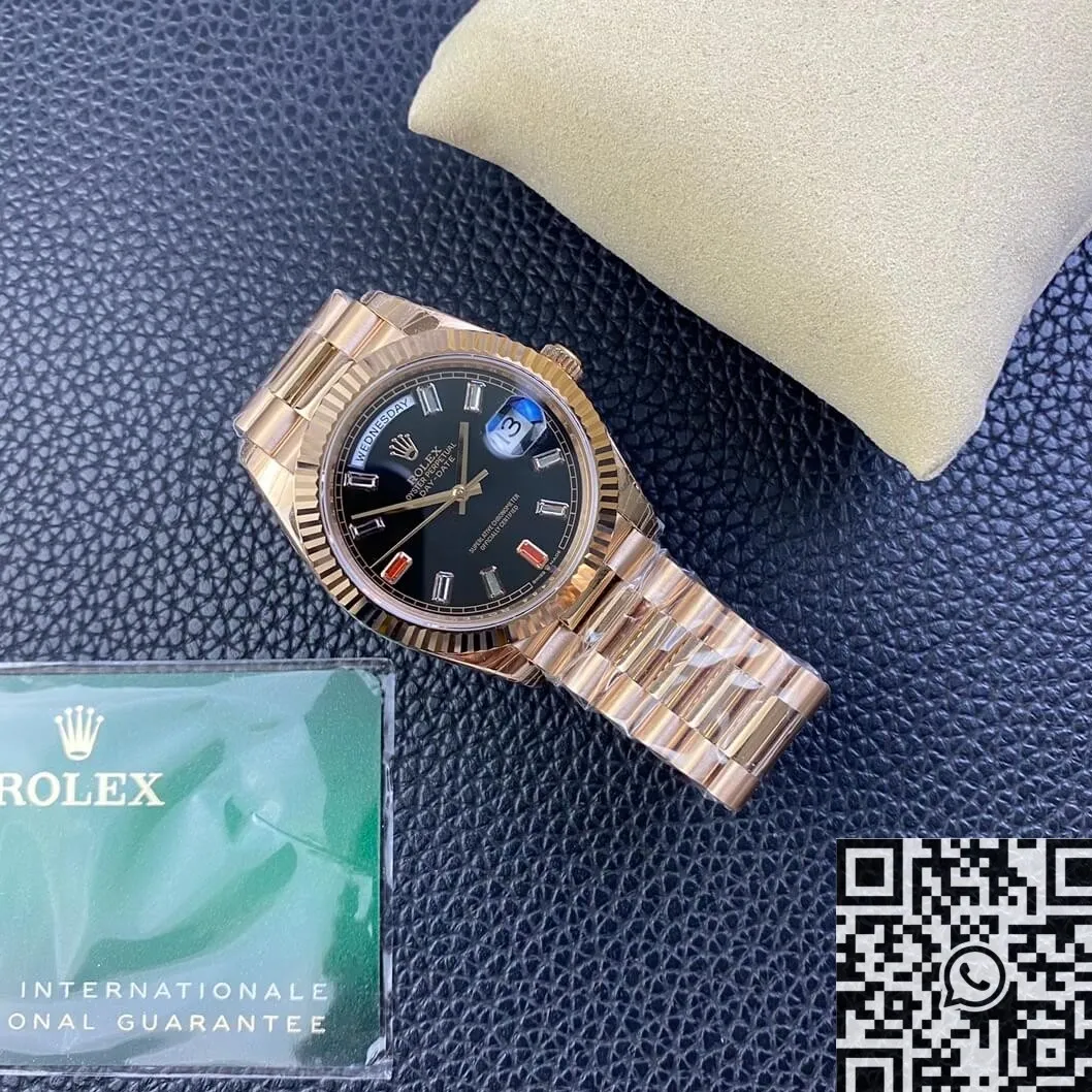 SunProtective Rolex Day Date 218235-83215 Rose Gold Watches Size 40mm EW Factory 2772