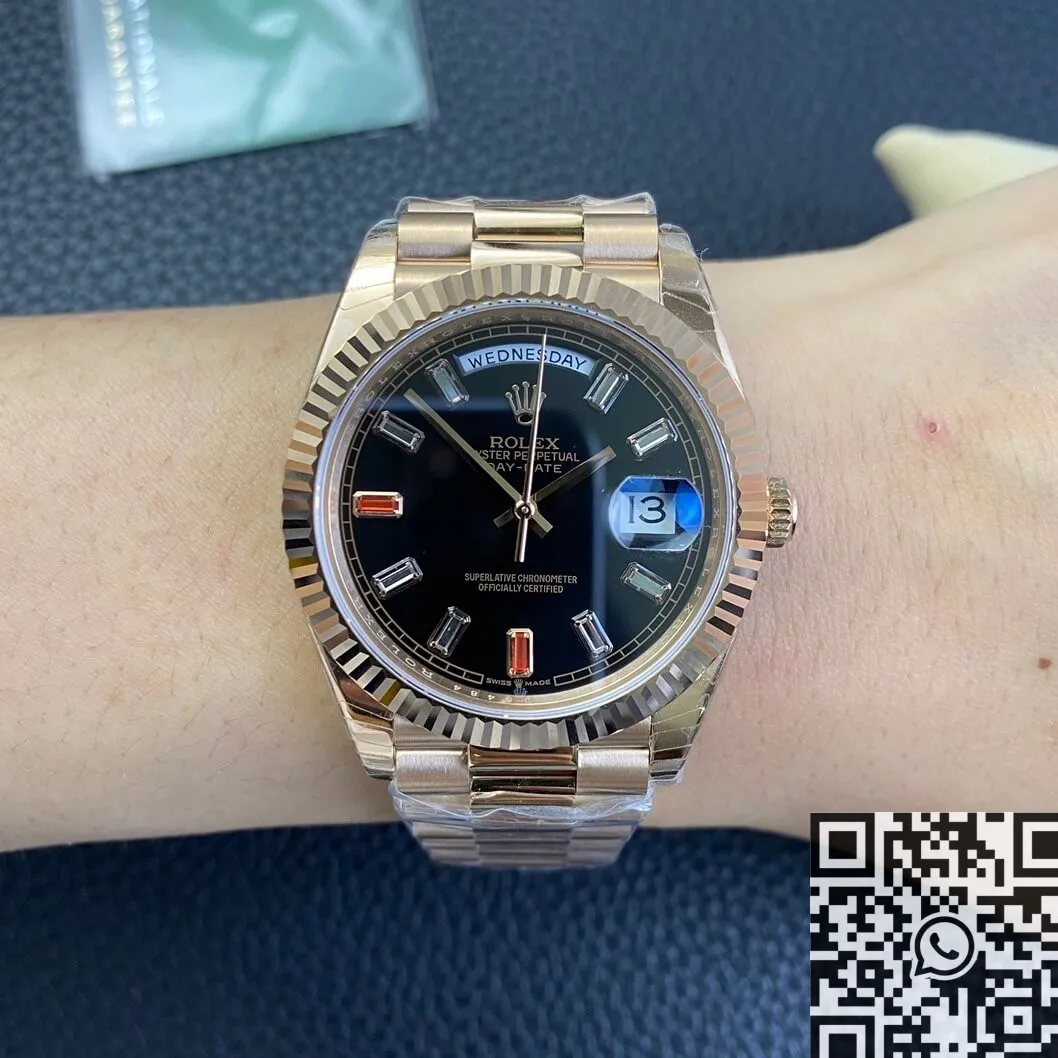 SunProtective Rolex Day Date 218235-83215 Rose Gold Watches Size 40mm EW Factory 2772