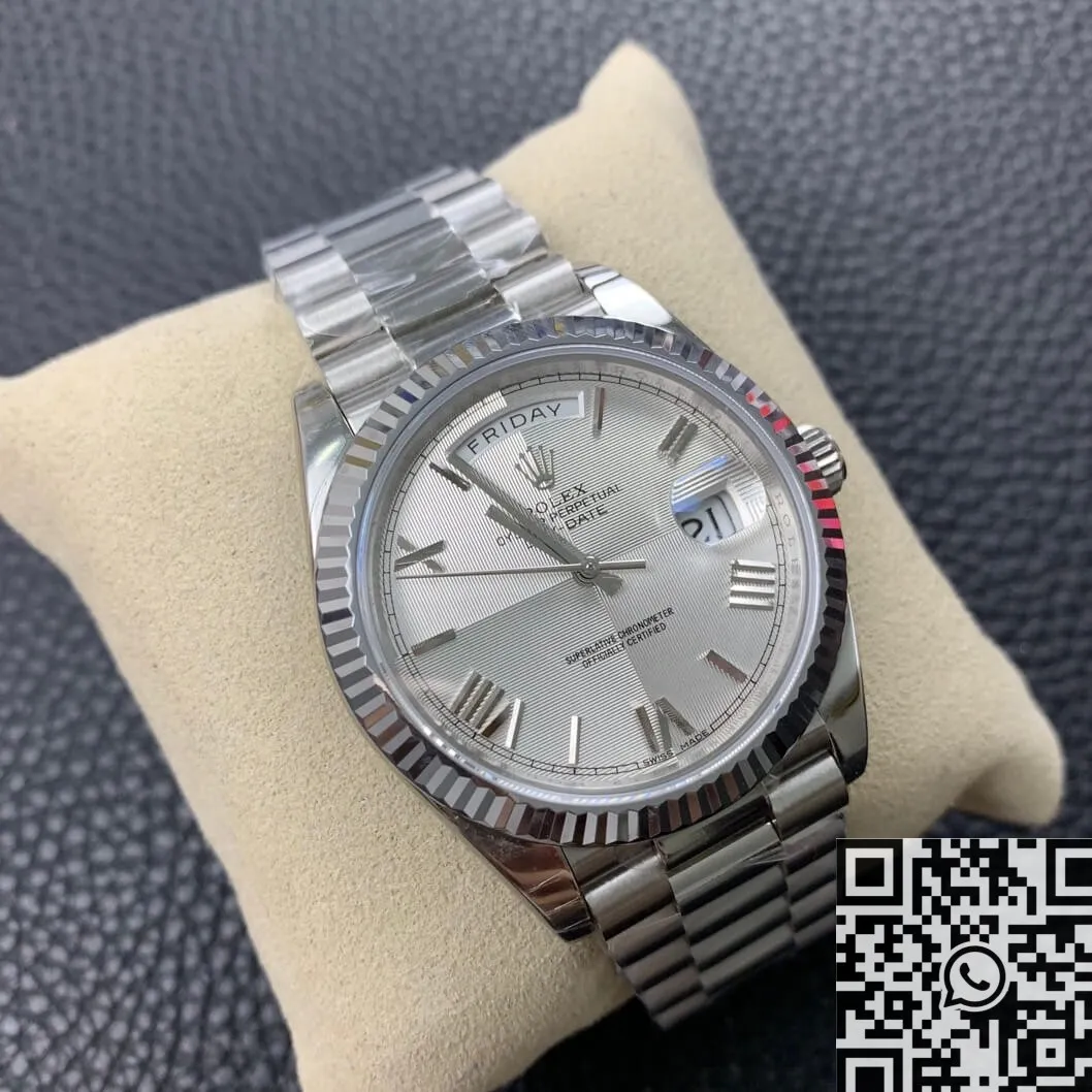 Rolex Day Date 228239-83419 Silver Gray Dial Size 40mm Watch EW Factory Premium 2774