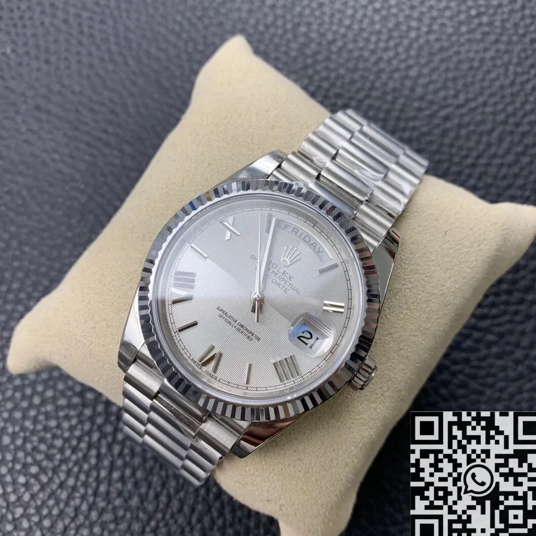 Rolex Day Date 228239-83419 Silver Gray Dial Size 40mm Watch EW Factory Premium 2774