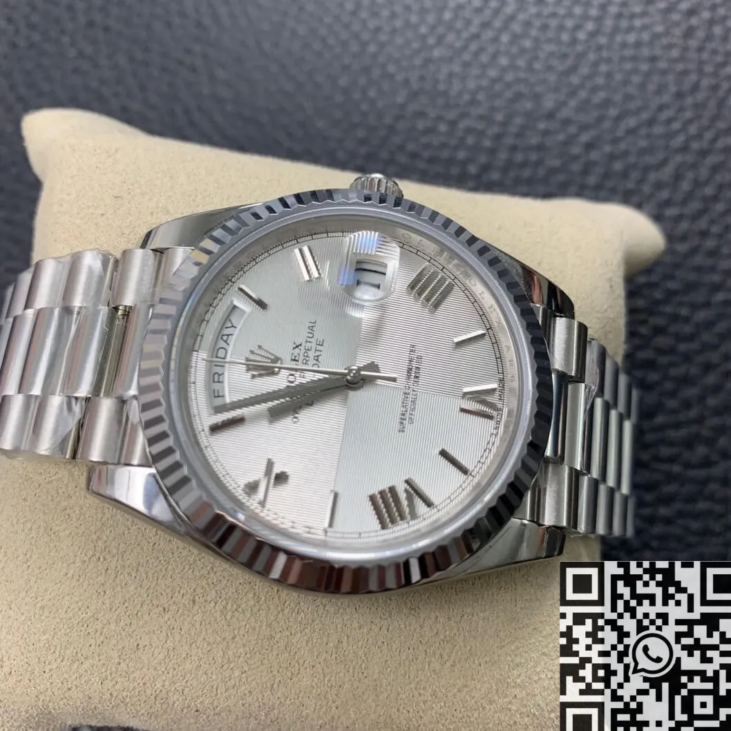 Rolex Day Date 228239-83419 Silver Gray Dial Size 40mm Watch EW Factory Premium 2774