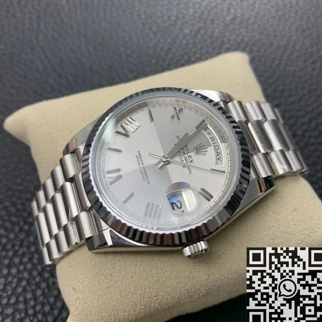 Rolex Day Date 228239-83419 Silver Gray Dial Size 40mm Watch EW Factory Premium 2774