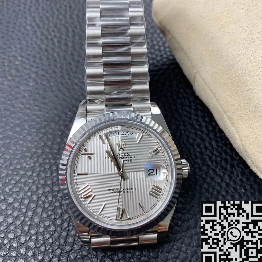 Rolex Day Date 228239-83419 Silver Gray Dial Size 40mm Watch EW Factory Premium 2774