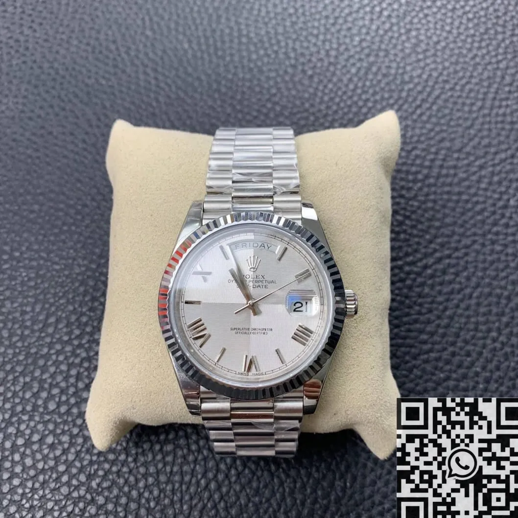 Rolex Day Date 228239-83419 Silver Gray Dial Size 40mm Watch EW Factory Premium 2774
