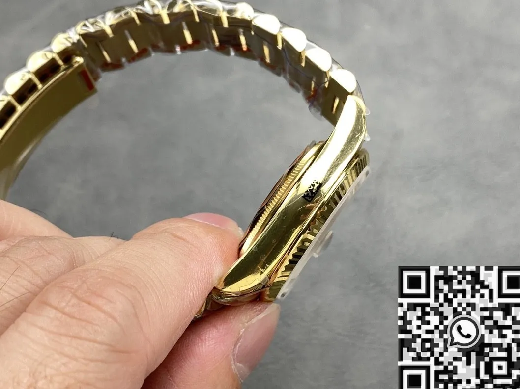 Affordable Rolex Day Date Dial M128238 – 0132 Gold Watch 36mm Q Factory 2707
