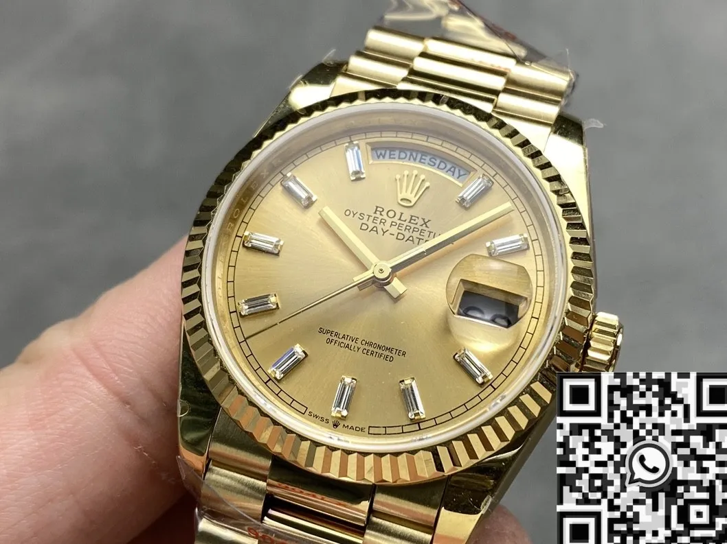 Affordable Rolex Day Date Dial M128238 – 0132 Gold Watch 36mm Q Factory 2707