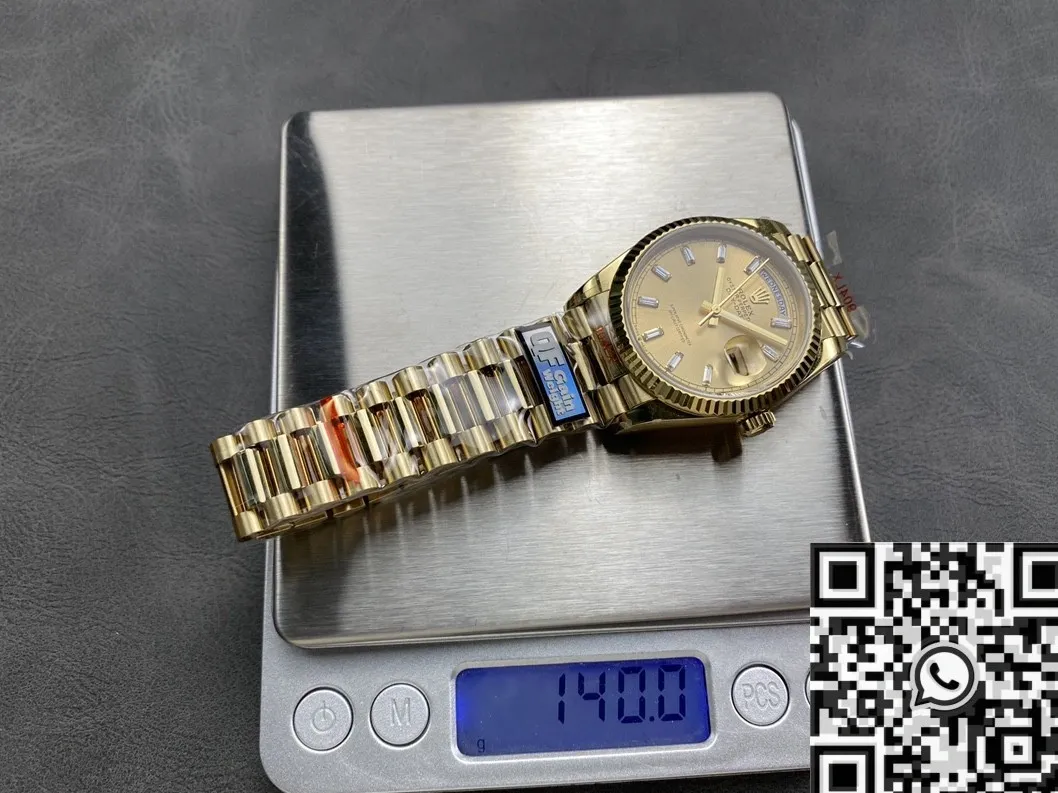 Affordable Rolex Day Date Dial M128238 – 0132 Gold Watch 36mm Q Factory 2707